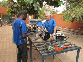 Burkina Faso: SES expert Uwe Schmidt on assignment.