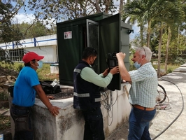 Mexiko: SES-Experte Klaus Burkhart im Einsatz.